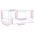 Mesa de centro madera de ingeniería envejecida 90x50x36,5