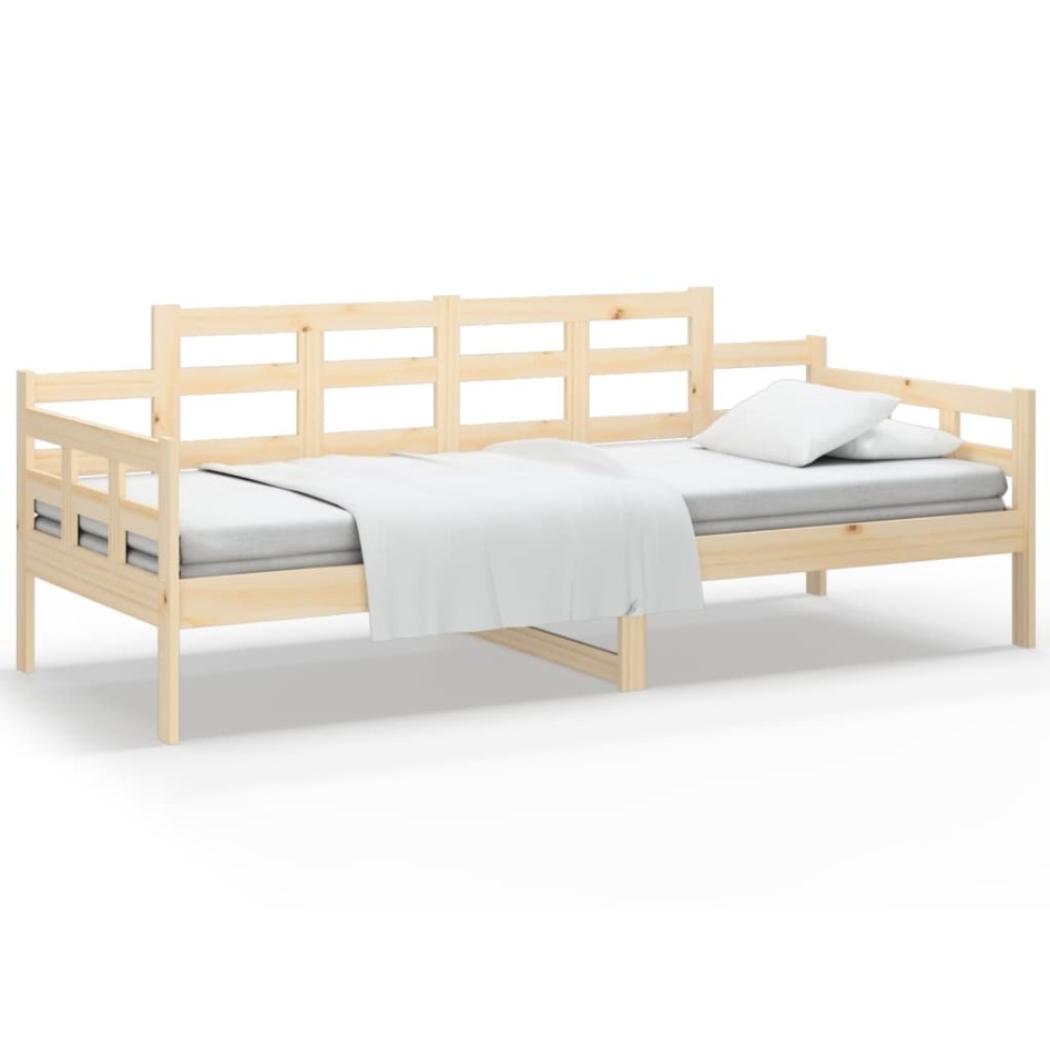 Sofá cama sin colchón madera maciza de pino 90x200