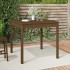 Mesa de jardín madera maciza pino marrón miel 82,5x82,5x76