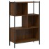 Estantería madera de ingeniería marrón roble 72x28x109