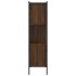 Estantería madera de ingeniería marrón roble 72x28x109