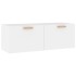 Armario de pared madera contrachapada blanco 100x36,5x35