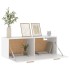 Armario de pared madera contrachapada blanco 100x36,5x35