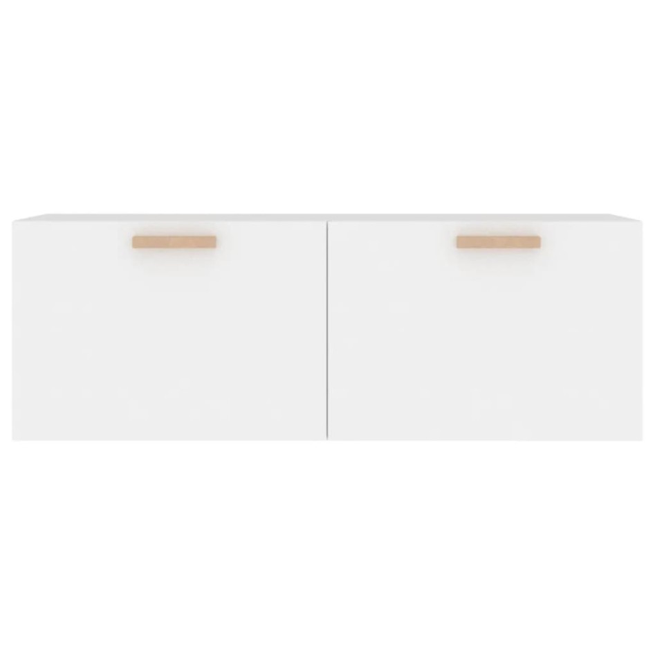 Armario de pared madera contrachapada blanco 100x36,5x35