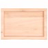 Tablero de mesa madera maciza roble sin tratar 60x40x(2-4)