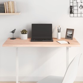 Tablero de mesa madera maciza de roble sin tratar 100x60x2