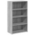 Aparador alto madera de ingeniería gris Sonoma 70x41x124