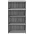 Aparador alto madera de ingeniería gris Sonoma 70x41x124