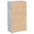 Aparador alto madera de ingeniería gris Sonoma 70x41x124