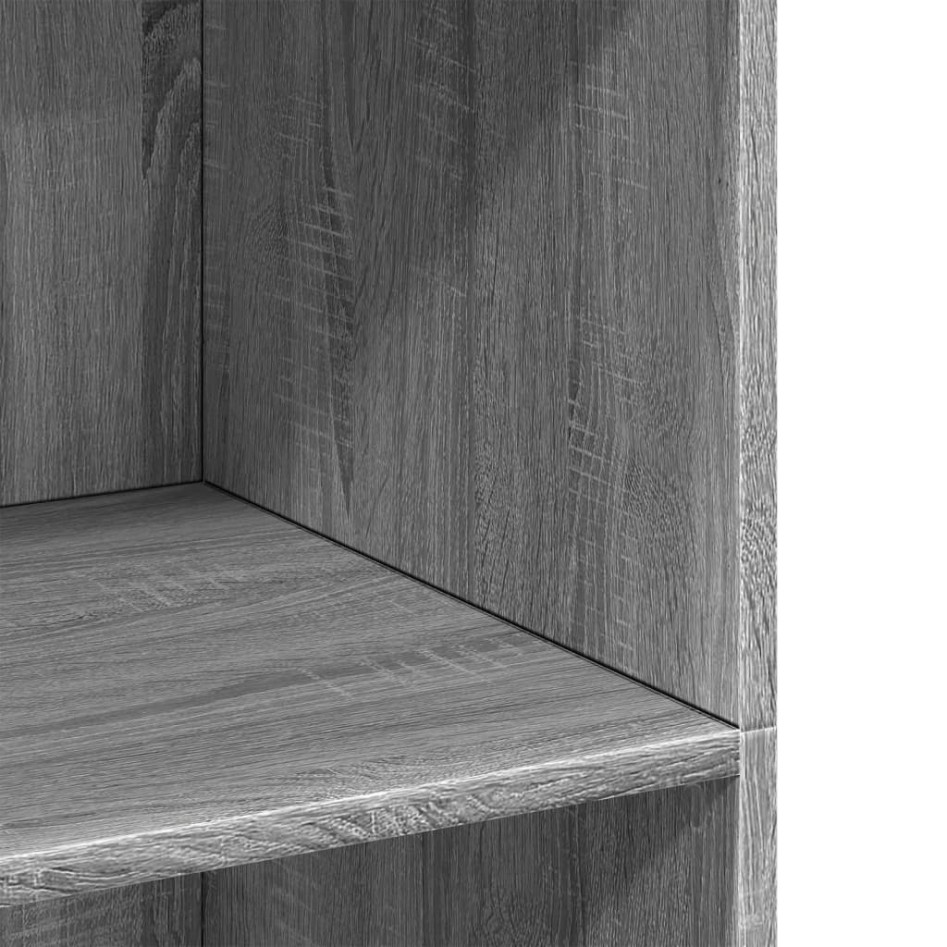 Aparador alto madera de ingeniería gris Sonoma 70x41x124