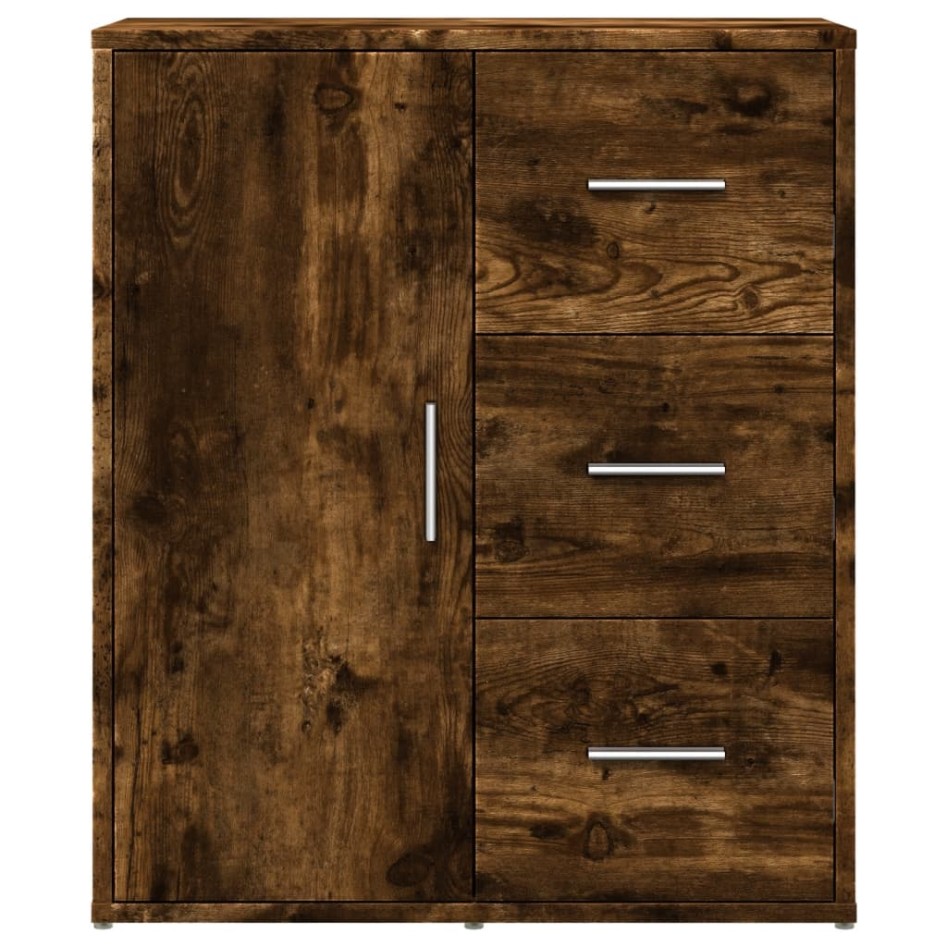Aparador de madera de ingeniería roble ahumado 60x31x70