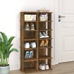Zapatero 2 uds madera contrachapada roble ahumado 27,5x27x102cm