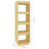 Estantería/divisor de espacios madera maciza pino 40x35x135