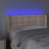 Cabecero con LED cuero sintético capuchino 103x16x78/88