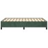 Estructura cama sin colchón terciopelo verde oscuro
