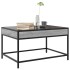 Mesa de centro con Infinity LED gris Sonoma 70x50x41