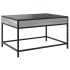 Mesa de centro con Infinity LED gris Sonoma 70x50x41