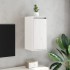 Armario de pared 2 uds madera maciza de pino blanco 30x30x60