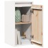 Armario de pared 2 uds madera maciza de pino blanco 30x30x60