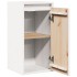 Armario de pared 2 uds madera maciza de pino blanco 30x30x60