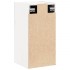 Armario de pared 2 uds madera maciza de pino blanco 30x30x60