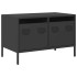 Mueble para TV acero laminado en frío negro 68x39x43,5