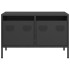 Mueble para TV acero laminado en frío negro 68x39x43,5