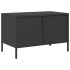 Mueble para TV acero laminado en frío negro 68x39x43,5