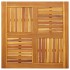 Tablero de mesa cuadrado madera maciza de acacia 80x80x2,2