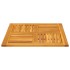 Tablero de mesa cuadrado madera maciza de acacia 80x80x2,2