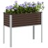 Jardinera de acero marrón 100x41x90