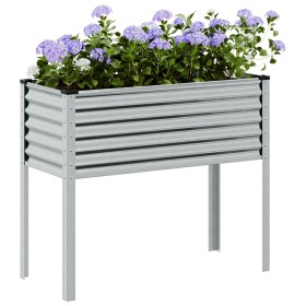 Jardinera de acero galvanizado 100x41x90