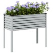 Jardinera de acero galvanizado 100x41x90 cm