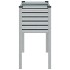 Jardinera de acero galvanizado 100x41x90