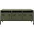 Mueble TV acero laminado en frío verde oliva 101,5x39x43,5