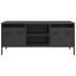 Mueble para TV acero laminado en frío negro 101,5x39x43,5
