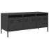 Mueble para TV acero laminado en frío negro 101,5x39x43,5