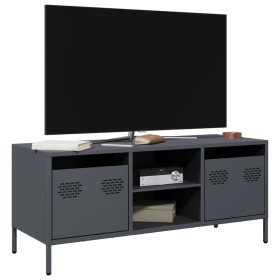 Mueble de TV acero laminado en frío antracita 101,5x39x43,5
