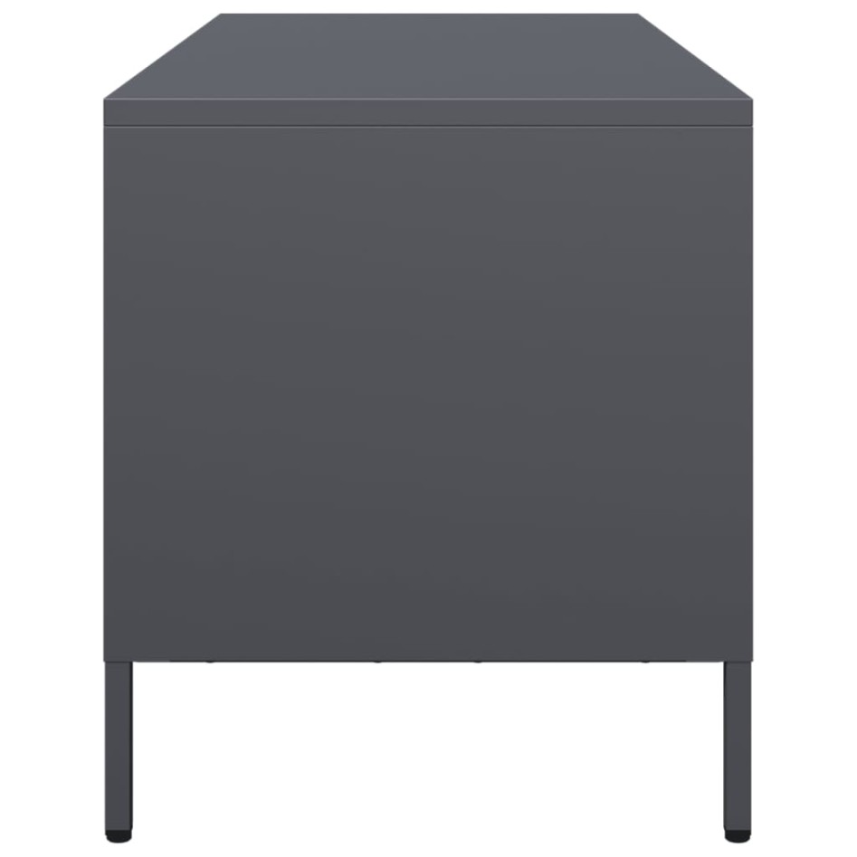 Mueble de TV acero laminado en frío antracita 101,5x39x43,5