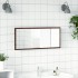 Espejo de baño LED madera ingeniería roble marrón 100x8,5x37