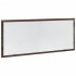 Espejo de baño LED madera ingeniería roble marrón 100x8,5x37