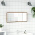 Espejo de baño LED madera ingeniería roble artisan
