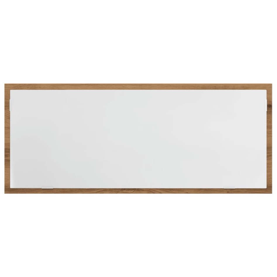 Espejo de baño LED madera ingeniería roble artisan