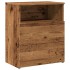 Mesita de noche madera de ingeniería envejecida 50x32x60