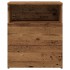 Mesita de noche madera de ingeniería envejecida 50x32x60