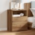 Mesita de noche madera de ingeniería roble artisan 50x32x60