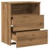 Mesita de noche madera de ingeniería roble artisan 50x32x60