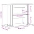 Soporte para acuario madera ingeniería envejecida 80x35x60