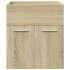 Set de muebles de baño 3 pzas madera contrachapada roble