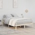 Estructura de cama sin colchón madera maciza de pino 137x190